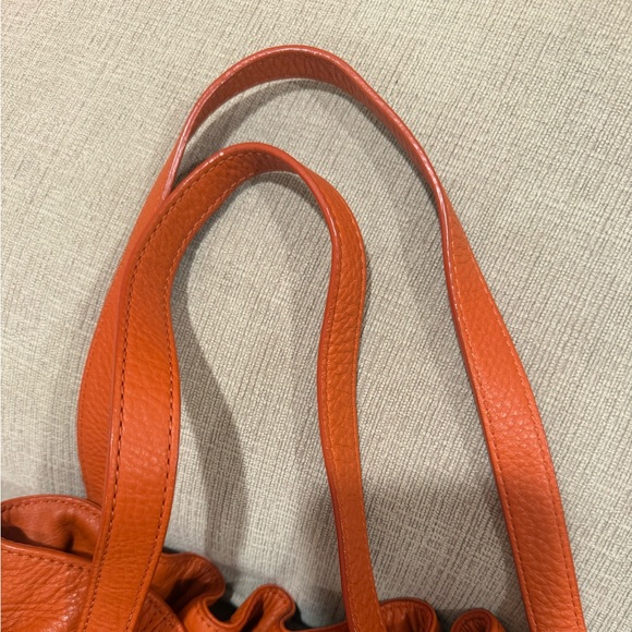 Michael Kors Orange Leather Tote Bag - Picture 10 of 13